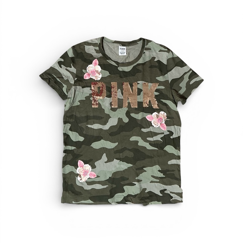 Victoria's Secret PINK Camo
Bling tropical pink Tee Floral VGC SIZE medium - Picture 5 of 13